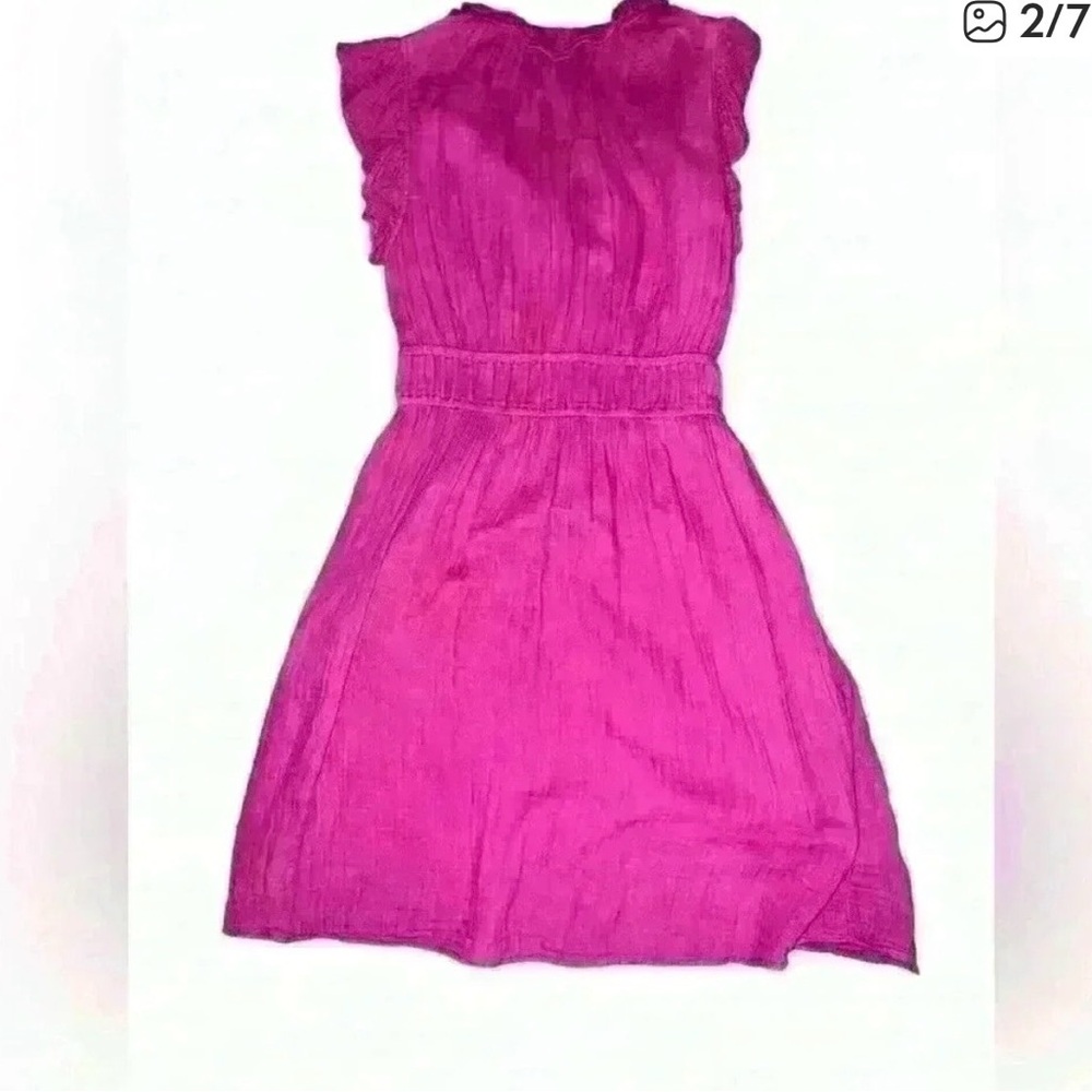 Vibrant Pink Sleeveless Dress